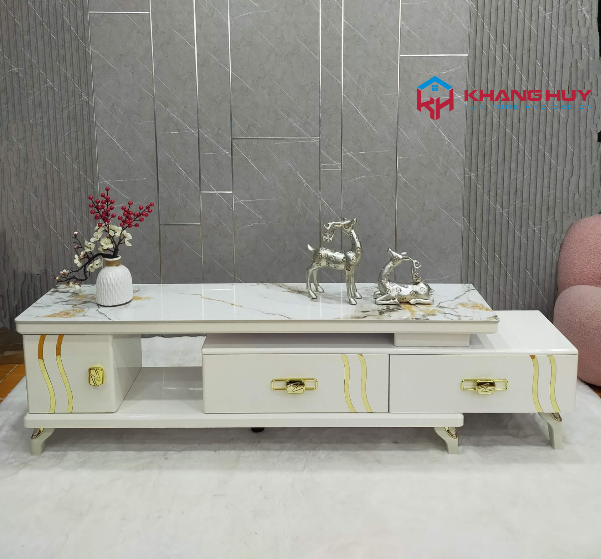 Kệ Tivi Mặt Đá 002